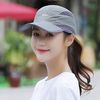 黛莎 棒球帽女夏天户外跑步运动鸭舌帽速干网帽防晒遮阳帽太阳帽 浅灰（可折叠款）