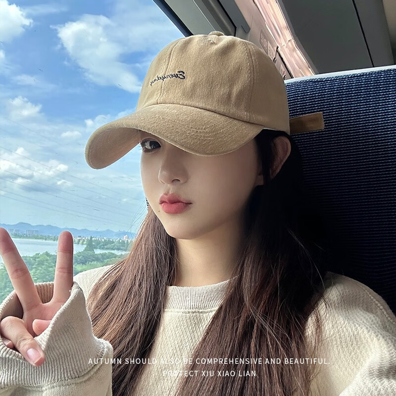 小蚊子棒球帽女显脸小2024新款加大加深帽子女大头围韩版宽帽檐鸭舌帽男