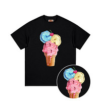 I.T ccaabb创意趣味冰激凌雪糕球烫画T恤设计感男女同款