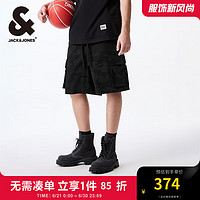 杰克·琼斯（JACK&JONES）春夏男士舒适弹力个性美式潮休闲街头潮流迷彩短裤224243013 A16深灰牛仔 A16深灰牛仔 190/92A/XXLR