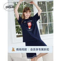 gelatopique24春夏新品男女同款睡裤纯色条纹针织短裤PHNP242914