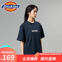 dickies短袖T恤 百搭休闲简约纯棉印花短袖T恤 DK012928 深海军蓝 S