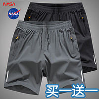 NASA短裤运动男士款夏季跑步速干训练健身裤子体育生五分大套装女
