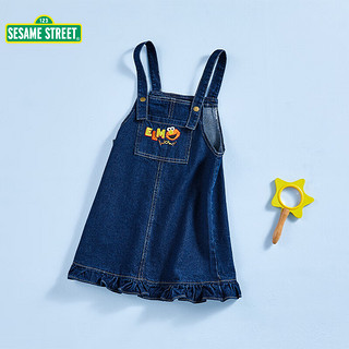 Sesame Street 芝麻街 儿童牛仔背带裙