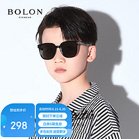 BOLON 暴龙 眼镜儿童青少年青少年方形太阳镜遮阳防晒墨镜男女 BK5011A10