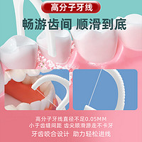 88VIP：束芙 超细牙线棒特细牙签线剔牙线家庭装一次性便携后牙牙缝牙齿袋