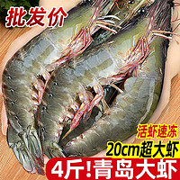 百亿补贴：东上御品 青岛大虾 17-19cm 3.6-4斤装