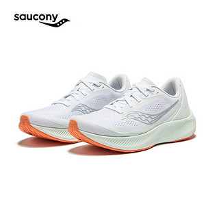 Saucony索康尼MIRAGE FLOW轻量透气跑鞋女子夏季缓震跑步鞋运动鞋女 白兰银1 39