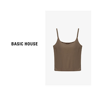 Basic House/百家好夏季时尚百搭简约背心吊带-B0624H5J142 灰色 M80-105斤