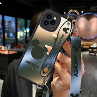 彩汀 防摔 iPhone11Pro Max手机壳 腕带挂绳 炫酷黑 硅胶