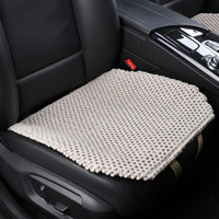 鑫天缘手工织纯亚麻汽车坐垫单片夏季凉垫四季通用三件套前排单垫透气 手A款（一个小方垫）
