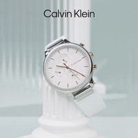 马卡龙CalvinKleinCK女表樱花粉多功能轻奢手表