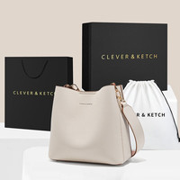 CLEVER & KETCH包包女包通勤子母托特包大容量新款单肩斜挎 生日礼物送女友