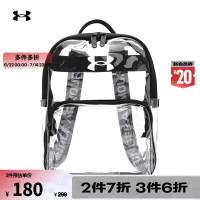 安德玛 德玛(UNDERARMOUR)Loudon男女训练运动健身迷你透明双肩背包1380478 黑色960 均码