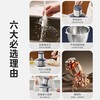  Midea/美的 多功能 绞肉机 双刀
