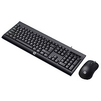 HP 惠普 有线键盘鼠标轻薄静音套装台式笔记本电脑USB办公游戏