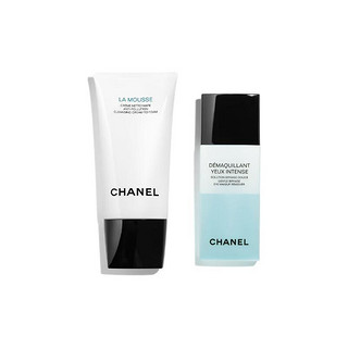 CHANEL 香奈儿 眼面清洁卸妆2件套 (洁净眼唇卸妆液100ml+柔和净肤泡沫洁面乳150ml)