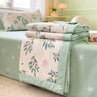 兰芮(Lanrui)全棉夏季空调被纯棉100%纯棉单人夏凉被宿舍被子春秋被芯夏被 莫妮卡丝 单夏被 150*200cm