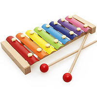 赫朴 儿童玩具八音手敲琴小木琴男女孩启蒙乐器玩具礼物