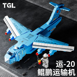 泰高乐 TAIGAOLE）军事模型积木儿童男孩拼装玩具运20鲲鹏战斗机模型10岁男孩生日礼物