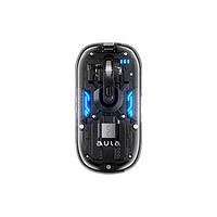 AULA 狼蛛 AM210无线蓝牙鼠标 透明炫酷光效双模连接 笔记本电脑通用