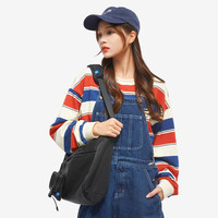 优胜者 斜挎包男日系休闲邮差包女大容量胸包潮牌男生机能单肩包