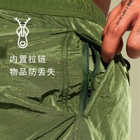 desmiit 可下水双层沙滩裤夏季男士防尴尬速干宽松泳裤休闲短裤