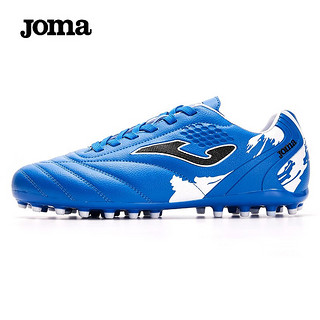 Joma 荷马 足球鞋儿童成人MG短钉人草场地防滑耐磨专业足球训练鞋男女通用 蓝色 39（成人）