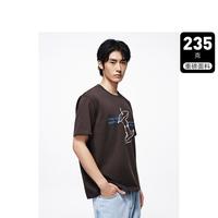 男装 235g重磅趣味印花圆领短袖T恤男生上衣 24年夏季