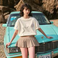 抓痕彩色字母组合印花T恤男女夏季潮牌休闲短袖半袖