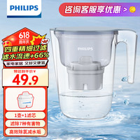 飞利浦（PHILIPS）净水壶家用滤水壶自来水过滤水壶净水器 碧然德同款【专家版】一芯装