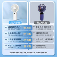 尼卡熊手持静音小风扇usb迷你便携式2024高速大风力夏天户外随身手拿电风扇宿舍电扇桌面充电小型