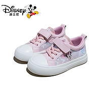 Disney 迪士尼 儿童板鞋女童夏季单网鞋卡通可爱米奇公主鞋女孩低帮运动鞋
