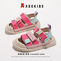 ABCKIDS 儿童凉鞋男女童休闲软底户外校园半包头运动跑步鞋子夏季