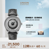 宇联(UNION GLASHUTTE SA)格拉苏蒂德国诺拉敏斯限量版日历腕表 全球限量200只