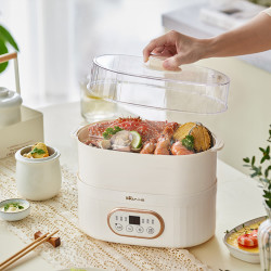 小熊 蒸锅炖锅电蒸锅多功能隔水炖家用全自动早餐机煮粥煲汤电炖锅