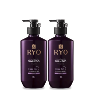 Ryo 吕 韩国进口紫吕固发洗发水洗发露蓬松去屑400ml*2瓶洗护干性生姜