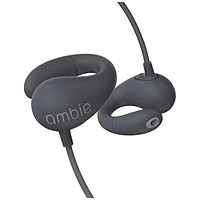 AMBIE【】AM-02有线耳机 耳夹式不入耳音乐运动跑步户外空气传导 AM-02【黑色】
