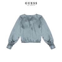 女士系带长袖衬衫复古上衣-W2RH16WECV0