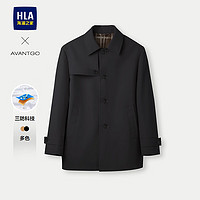 HLA 海澜之家 轻商务经典系列 男士夹克 HWJAW3W035A 黑色 M