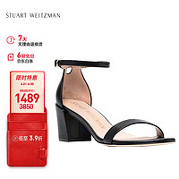 STUART WEITZMAN SW女士凉鞋SIMPLEBLKSMO Smooth Calf 黑色 38