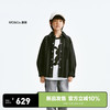 little MO&Co.little moco童装24秋装新款男童长袖条纹牛仔衬衫外套KBD3JKTT01 黑白条色 1