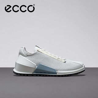 爱步（ECCO）*BIOM2.0男士运动鞋 男鞋轻盈跑步鞋牛皮户外休闲鞋男 健步800684 白色80068450874 39