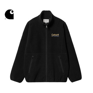 Carhartt WIP外套男装秋冬卡通风脚印图案衔缝拼接毛绒工装卡哈特