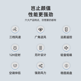 四季沐歌（MICOE）塔扇电风扇无叶风扇智能落地扇轻音低噪柔风立式家用办公室卧室空气循环大风力电扇ATF-020L