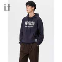 it 5cm/FIVE CM男女同款连帽卫衣24春夏潮流酷感连帽衫 BKX/黑色 2XL