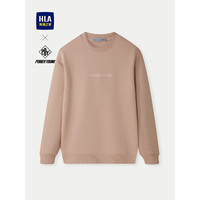 HLA 海澜之家 男士圆领绣花长袖卫衣 HNZWW3W062A 裸粉 M