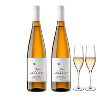 雷司令 露颂德国进口雷司令半甜白葡萄酒原酒进口配香槟杯