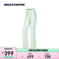 SKECHERS 斯凯奇 瑜伽Freedom|2024女子针织紧身长裤高腰微喇裤