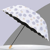 公主风雨伞女晴雨两用折叠防晒伞遮阳防紫外线结实耐用手动太阳伞